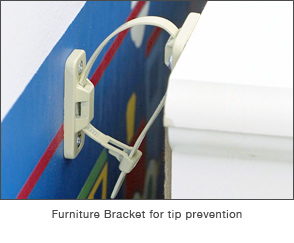 Furniture Bracket for Tip Prevention